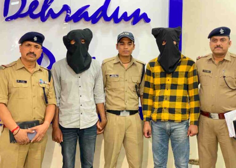 20 लाख रुपए की ऑनलाइन ठगी करने वाले 02 शातिर अभियुक्तों को राजपुर पुलिस ने किया गिरफ्तार