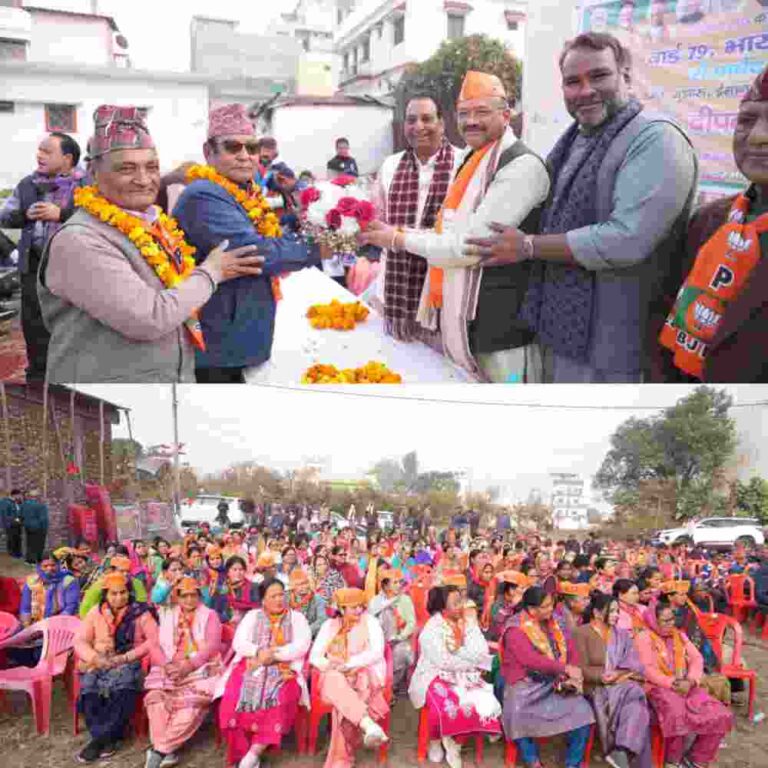 भाजपा के प्रत्याशी सौरभ थपलियाल ने11 वार्डों में रोड-शो एवं जनसभाएं की