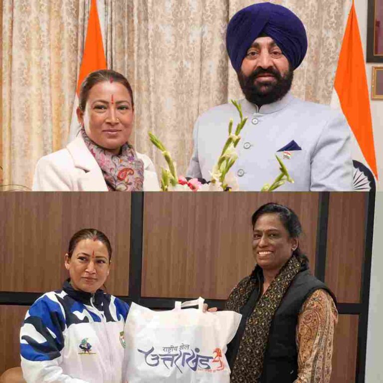 राज्यपाल को दिया राष्ट्रीय खेलों का औपचारिक निमंत्रण