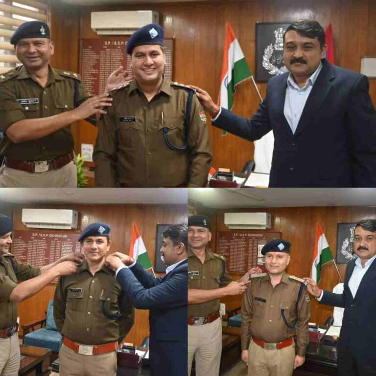 सब इंस्पेक्टरों के प्रमोशन, एस एस पी ने कंधों पर सजाए सितारे