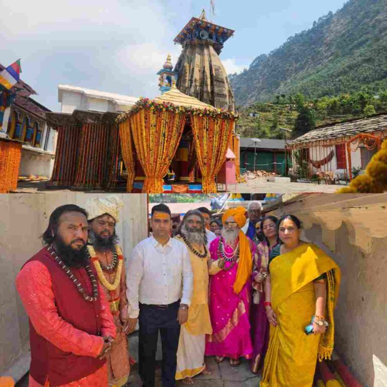 श्री केदारनाथ भगवान की पंचमुखी डोली श्री केदारनाथ धाम के लिए प्रस्थान