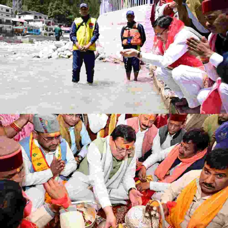 दोनों धामों में कपाटोद्घाटन के अवसर पर मुख्यमंत्री ने की विशेष पूजा-अर्चना।