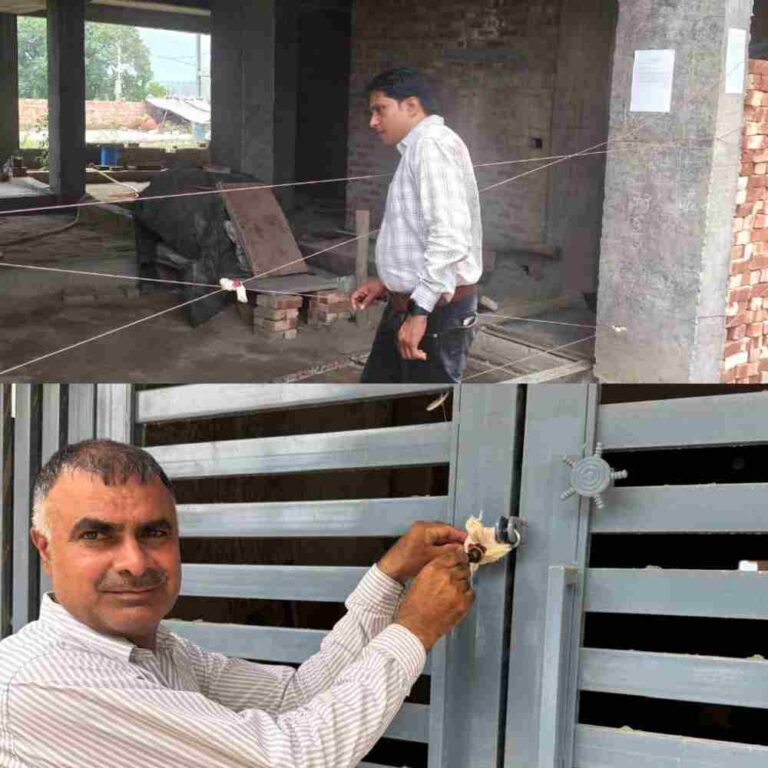 MDDA द्वारा विभिन्न स्थानों पर अवैध निर्माणों और अवैध प्लाॅटिंग पर की सख्त कार्यवाही