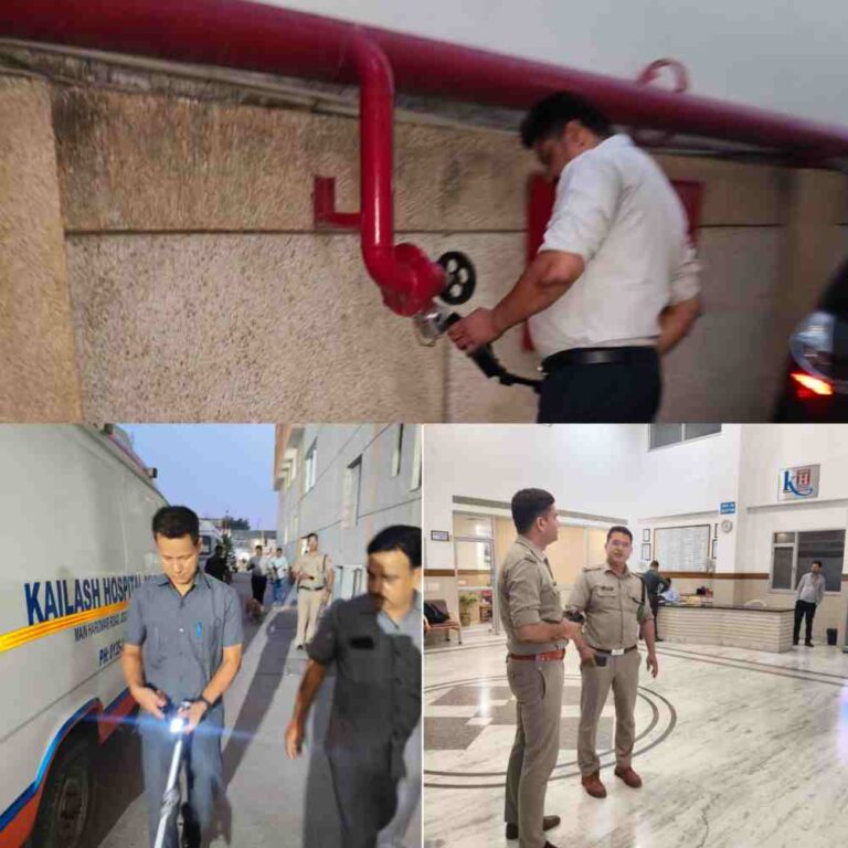 कैलाशअस्पताल को मिली बम से उड़ाने की धमकी