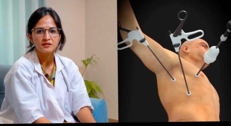 बिना बड़ा चीरा लगाए फुटबॉल के आकार का सीने का ट्यूमर हटाया गया