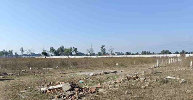 मसूरी–देहरादून विकास प्राधिकरण की सख्ती, 125 बीघा भूमि पर की जा रही अवैध प्लॉटिंग पर चला एमडीडीए का बुलडोजर