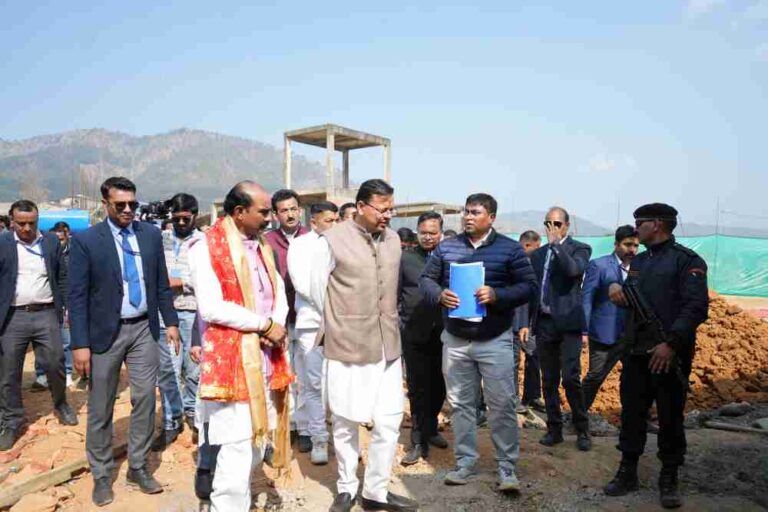 256 करोड़ की लागत से बन रहे प्रदेश के प्रथम महिला स्पोर्ट्स कॉलेज का मुख्यमंत्री पुष्कर सिंह धामी ने किया स्थलीय निरीक्षण